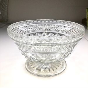 Vintage Anchor Hocking Wexford Pedestal Bowl
